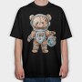 Space Bear Club, Tricou Oversize Barbati (Unisex)