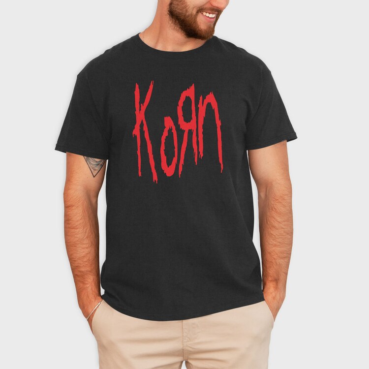 KORN Band Logo, Tricou Barbati (Unisex)