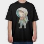 Space Boy Astronaut, Tricou Oversize Barbati (Unisex)