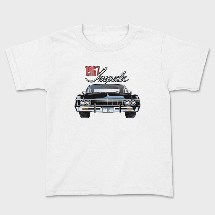 1967 Impala Classic Car Artwork, Tricou Copii