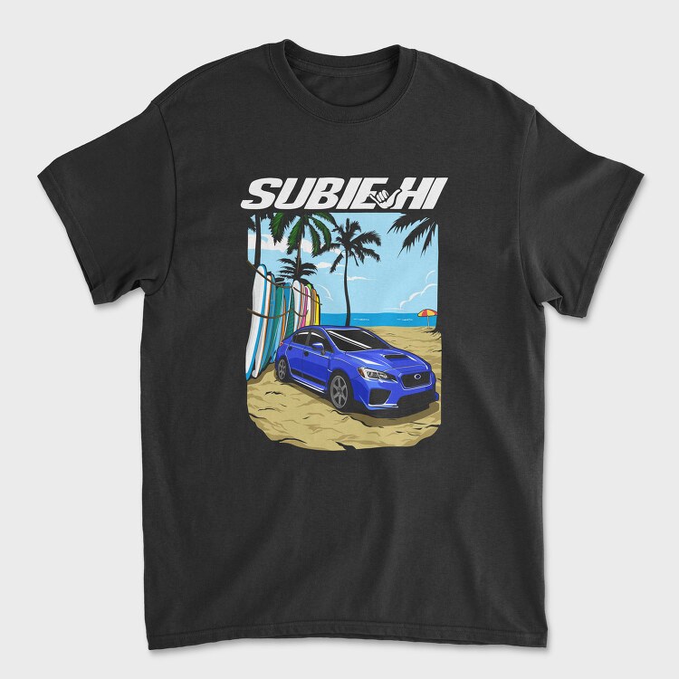 Beach Car Sport Sunny Palm, Tricou Barbati (Unisex)