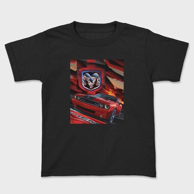Dodge Challenger Srt Hemi Red, Tricou Copii