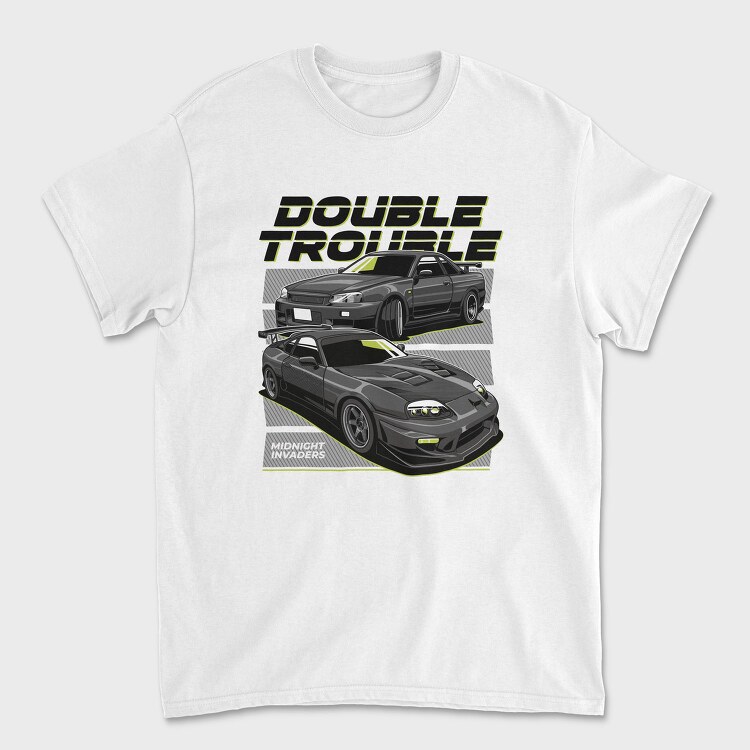 Double Trouble Nissan 240Sx Stance Fast, Tricou Barbati (Unisex)