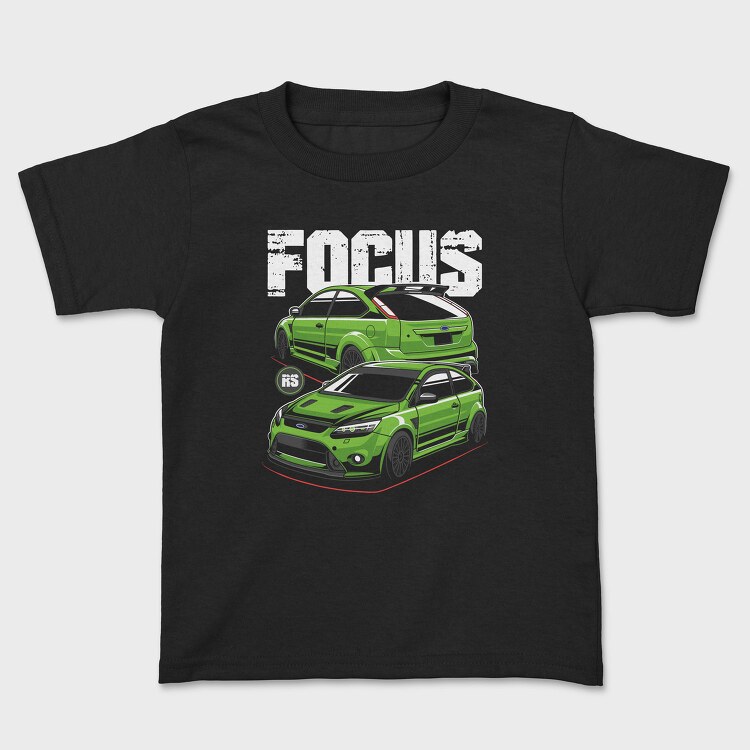 Green Focus Rs Fast Car, Tricou Copii