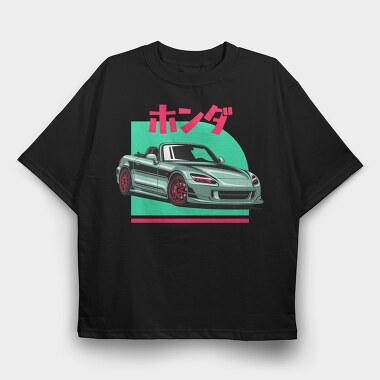 Jdm Silvia Red Japanese Cones, Tricou Oversize Barbati (Unisex)