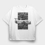 Jdm Supra Fast Stance Garage, Tricou Oversize Barbati (Unisex)