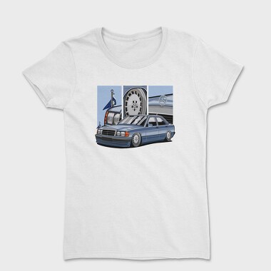 Mercedes W124 Blue Stance, Tricou Femei