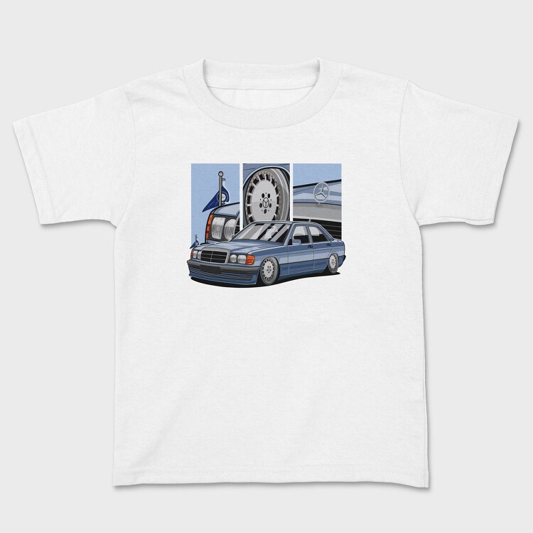 Mercedes W124 Blue Stance, Tricou Copii