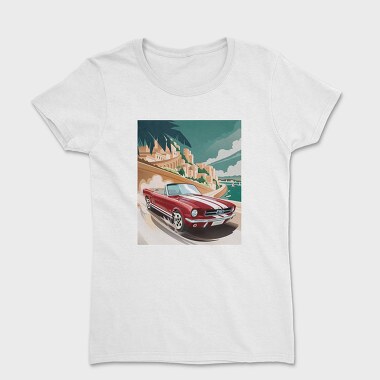 Mustang Coast Cruise Red, Tricou Femei