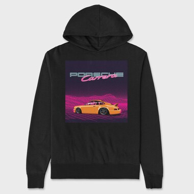 Porsche Carrera Night Grid, Hanorac Oversize Barbati (Unisex)