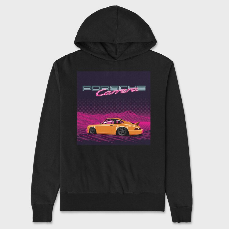 Porsche Carrera Night Grid, Hanorac Oversize Barbati (Unisex)