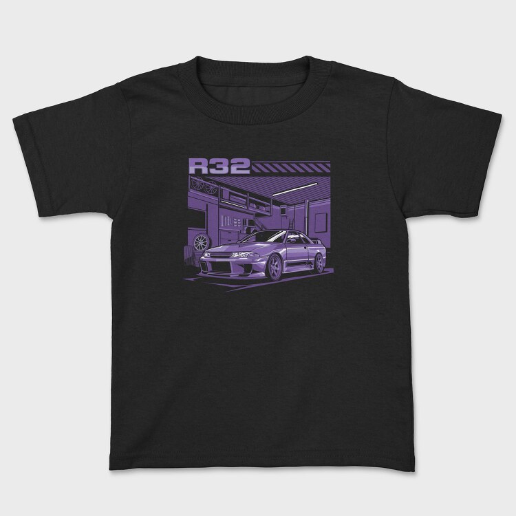 R32 Gtr Garage Purple, Tricou Copii
