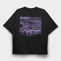 R32 Gtr Garage Purple, Tricou Oversize Barbati (Unisex)