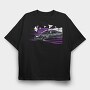 Race Car Smoke Speed 117 53, Tricou Oversize Barbati (Unisex)
