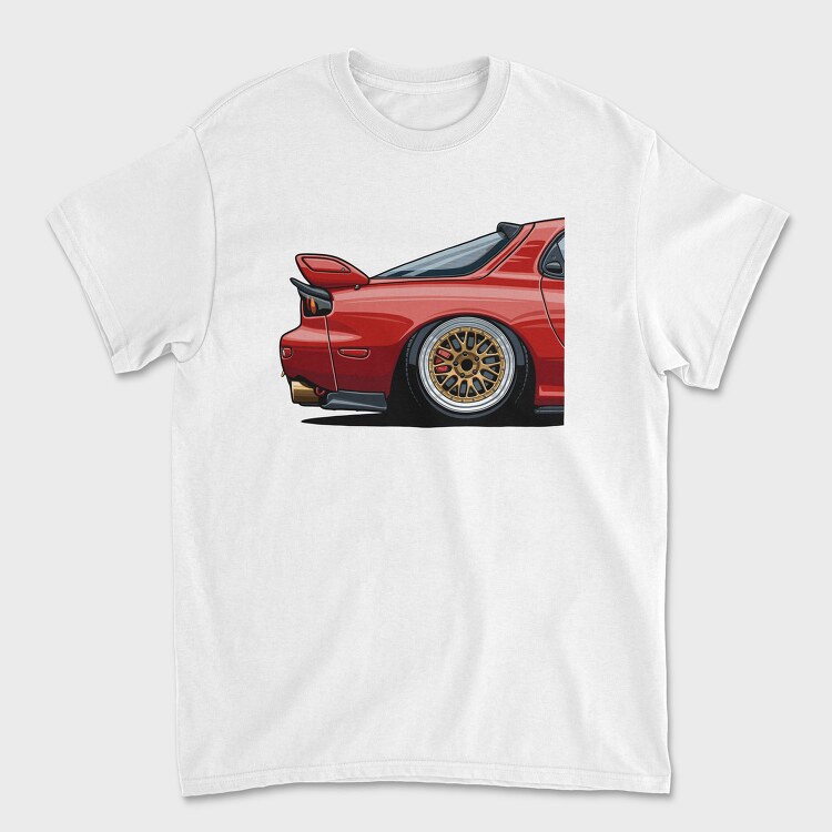 Red Car Modern Stance Fast Mod, Tricou Barbati (Unisex)