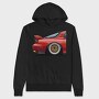 Red Car Modern Stance Fast Mod, Hanorac Oversize Barbati (Unisex)