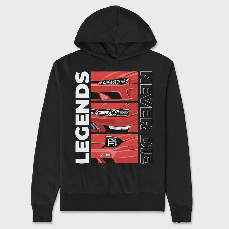 Red Car Stance Sport Modern, Hanorac Oversize Barbati (Unisex)