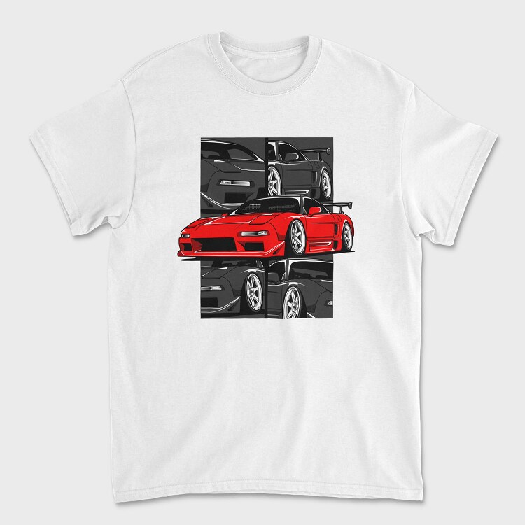 Red Nissan 240Sx Stance, Tricou Barbati (Unisex)