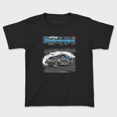 Sideways Drift Car Smoke, Tricou Copii