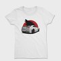 Silver Nissan Gtr Wolf Red Moon, Tricou Femei