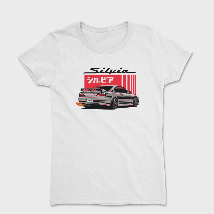 Silvia Japanese Red Flames, Tricou Femei