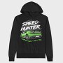 Speed Hunter Car Green Fast, Hanorac Oversize Barbati (Unisex)