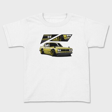 Yellow Nissan 240Sx Stance Fast, Tricou Copii