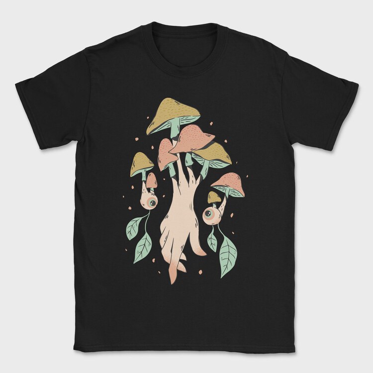 Mushroom Hand, Tricou Barbati (Unisex)