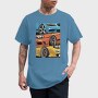 Sports Cars Stance Red Blue Orange, Tricou Barbati (Unisex)