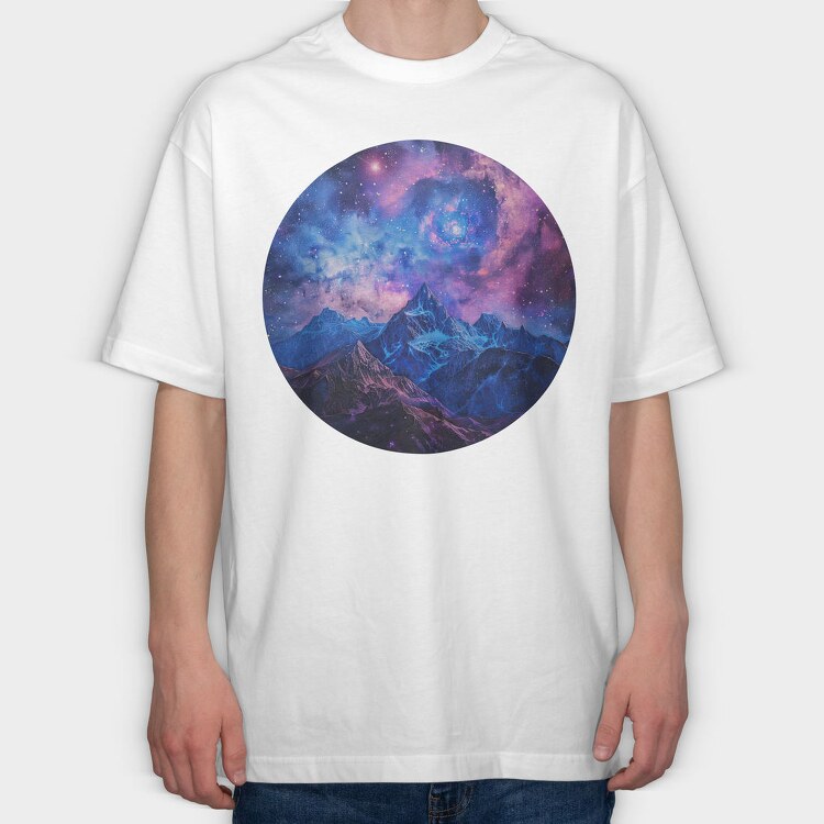 Space Climber Mountain, Tricou Oversize Barbati (Unisex)