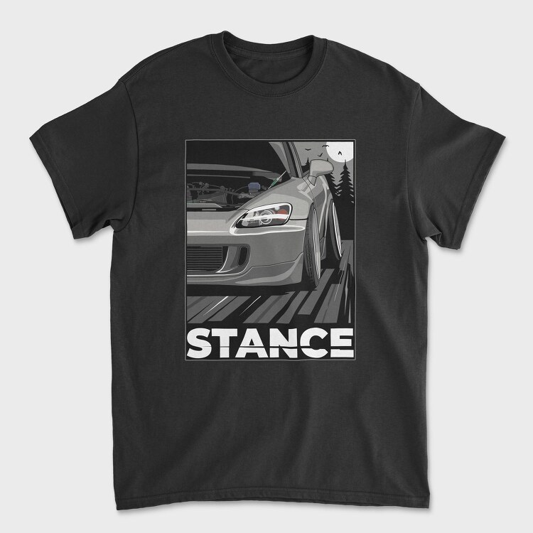 Stance Car Night Road, Tricou Barbati (Unisex)