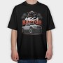 Raptor Truck Palm Ocean Sunset, Tricou Oversize Barbati (Unisex)