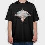 Spaceship Face, Tricou Oversize Barbati (Unisex)