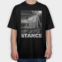 Stance Car Night Road, Tricou Oversize Barbati (Unisex)