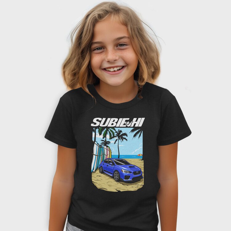 Beach Car Sport Sunny Palm, Tricou Copii