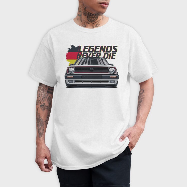 German Legends Never Die Car Artwork, Tricou Barbati (Unisex)