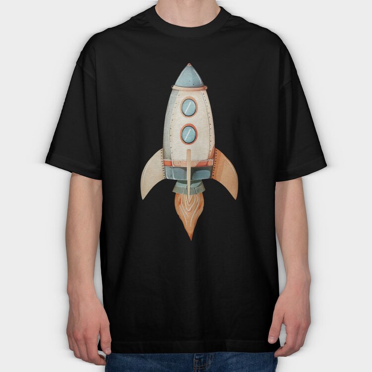 Space Clipart Pack, Tricou Oversize Barbati (Unisex)