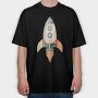 Space Clipart Pack, Tricou Oversize Barbati (Unisex)