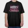 Pink Car Promise Palm Ocean, Tricou Oversize Barbati (Unisex)