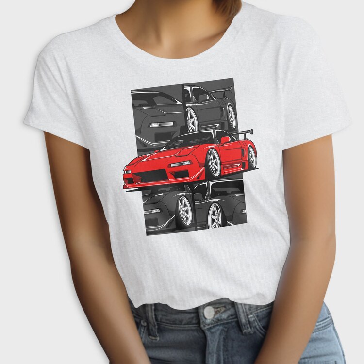 Red Nissan 240Sx Stance, Tricou Femei