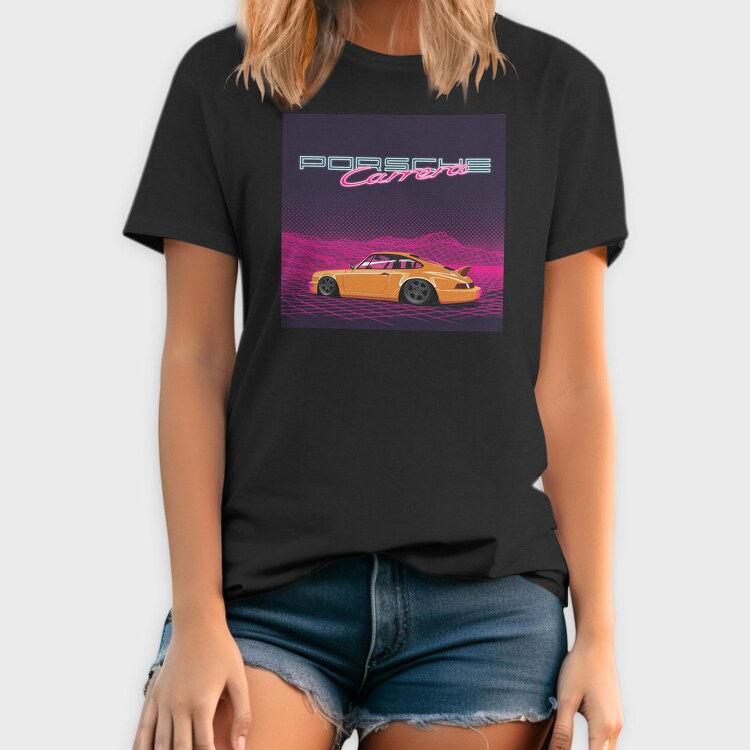 Porsche Carrera Night Grid, Tricou Barbati (Unisex)