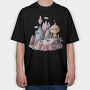 Space Planet Mountain, Tricou Oversize Barbati (Unisex)