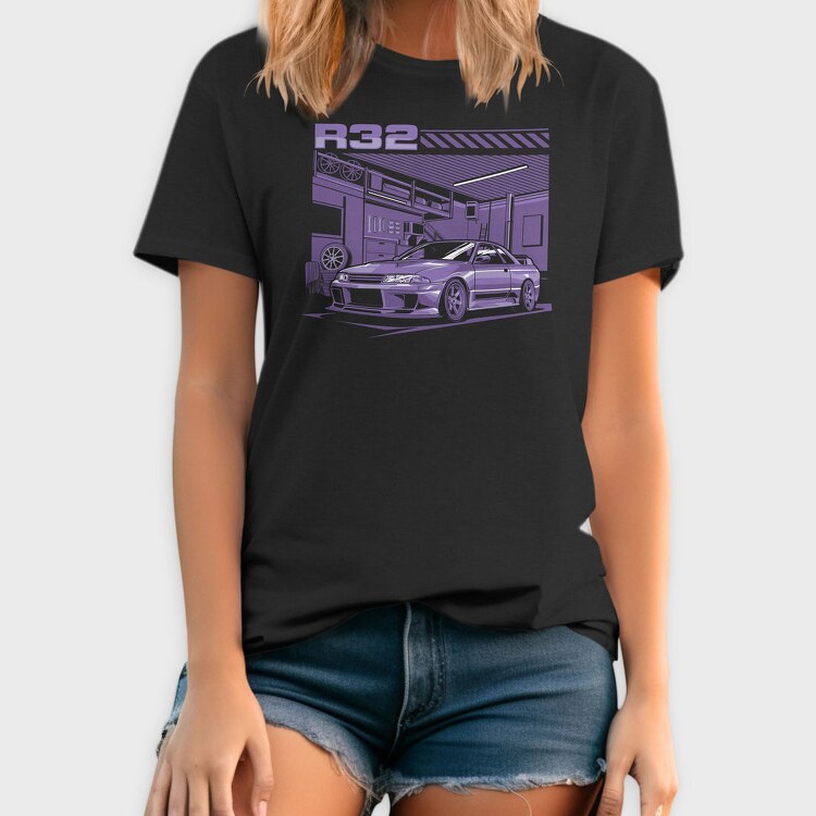 R32 Gtr Garage Purple, Tricou Barbati (Unisex)