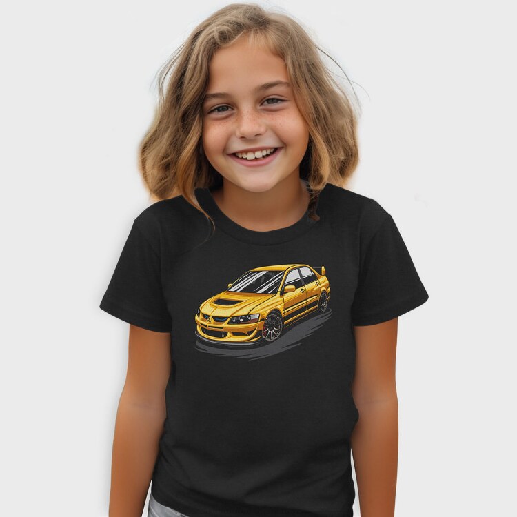 Speed Car Gold Fast Metallic, Tricou Copii