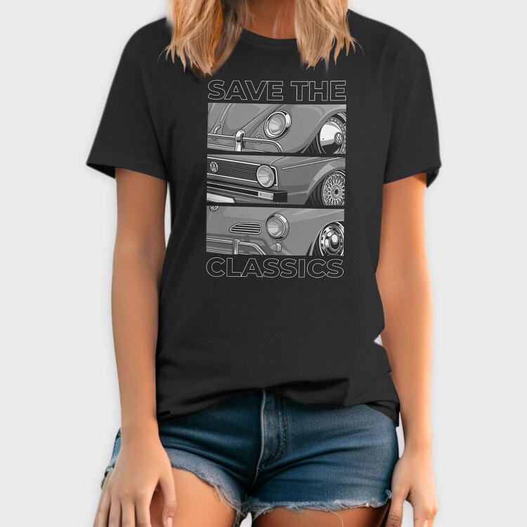 Save The Classics 1960S Car Artwork, Tricou Barbati (Unisex)