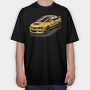 Speed Car Gold Fast Metallic, Tricou Oversize Barbati (Unisex)