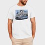 Mercedes W124 Blue Stance, Tricou Barbati (Unisex)