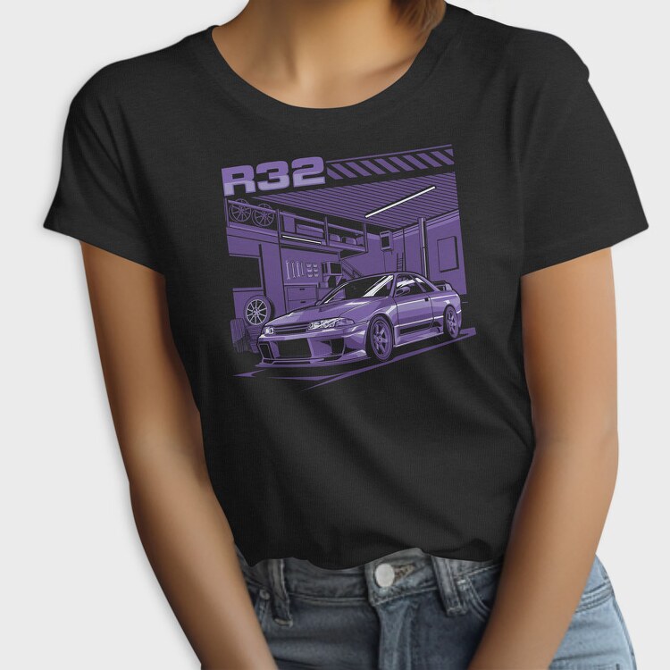 R32 Gtr Garage Purple, Tricou Femei