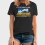 Yellow Porsche Turbo S Night Sky, Tricou Barbati (Unisex)