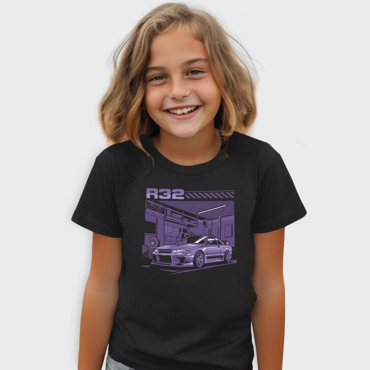 R32 Gtr Garage Purple, Tricou Copii